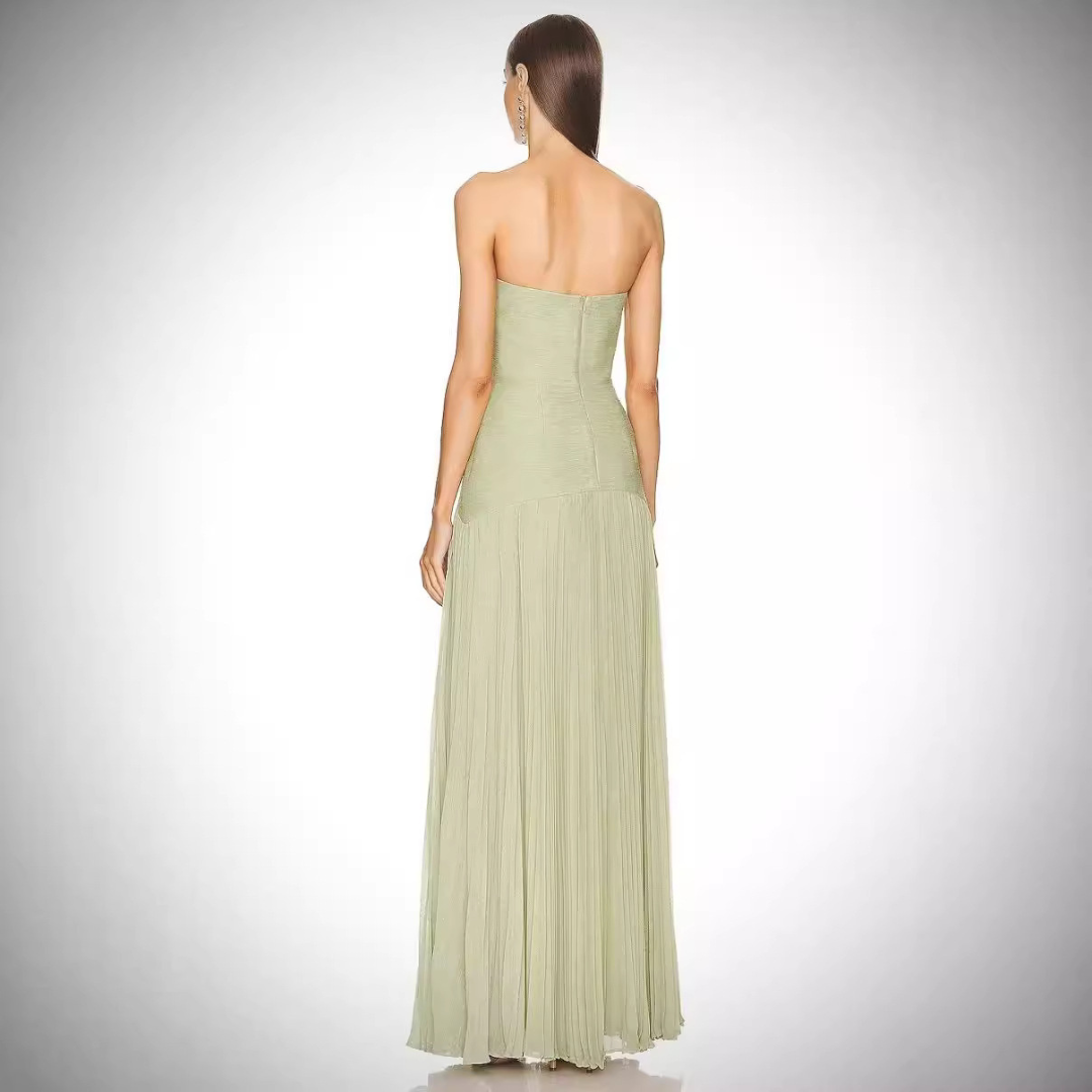 Noémie - Robe longue élégante et plissée