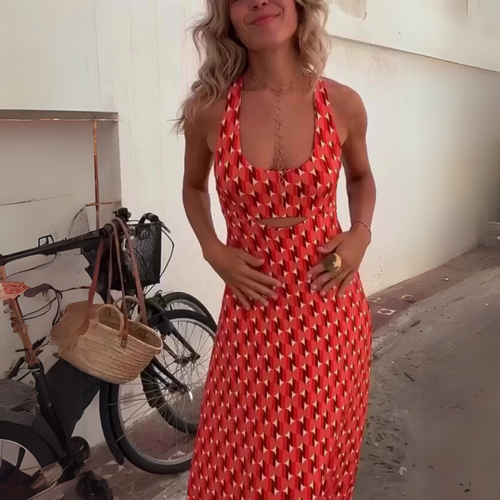Pauline  - Robe ample à imprimé boho