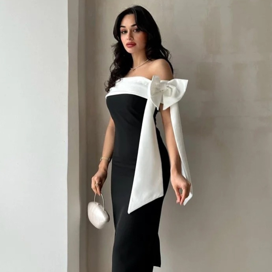 Gabrielle - Robe bustier avec nœud