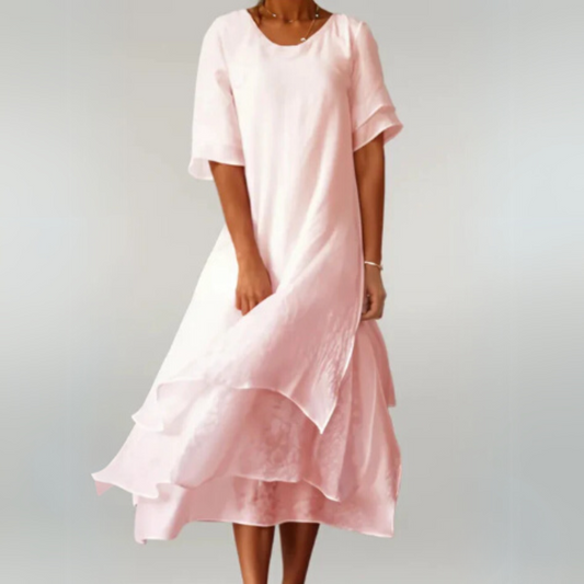 Jeanne - Robe longue élégante en coton