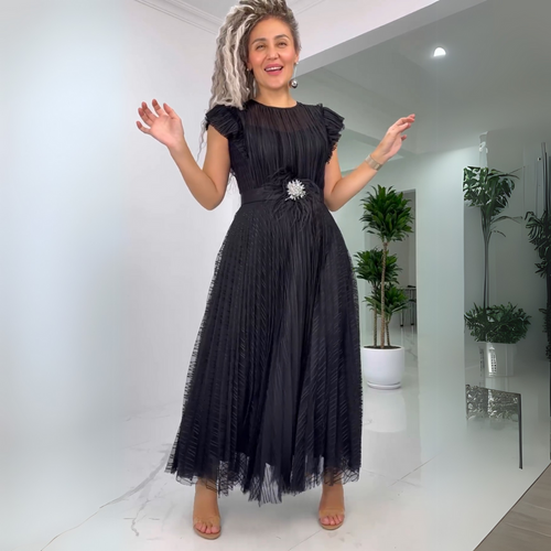 Mélisande - Robe élégante à encolure ronde