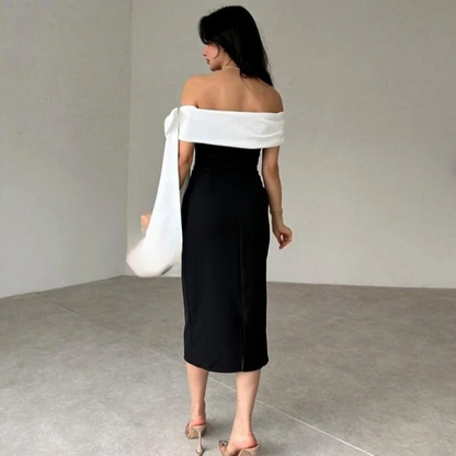 Gabrielle - Robe bustier avec nœud