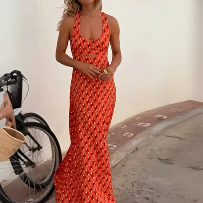 Pauline  - Robe ample à imprimé boho