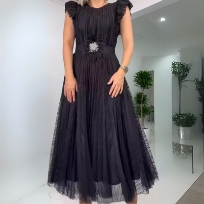 Mélisande - Robe élégante à encolure ronde